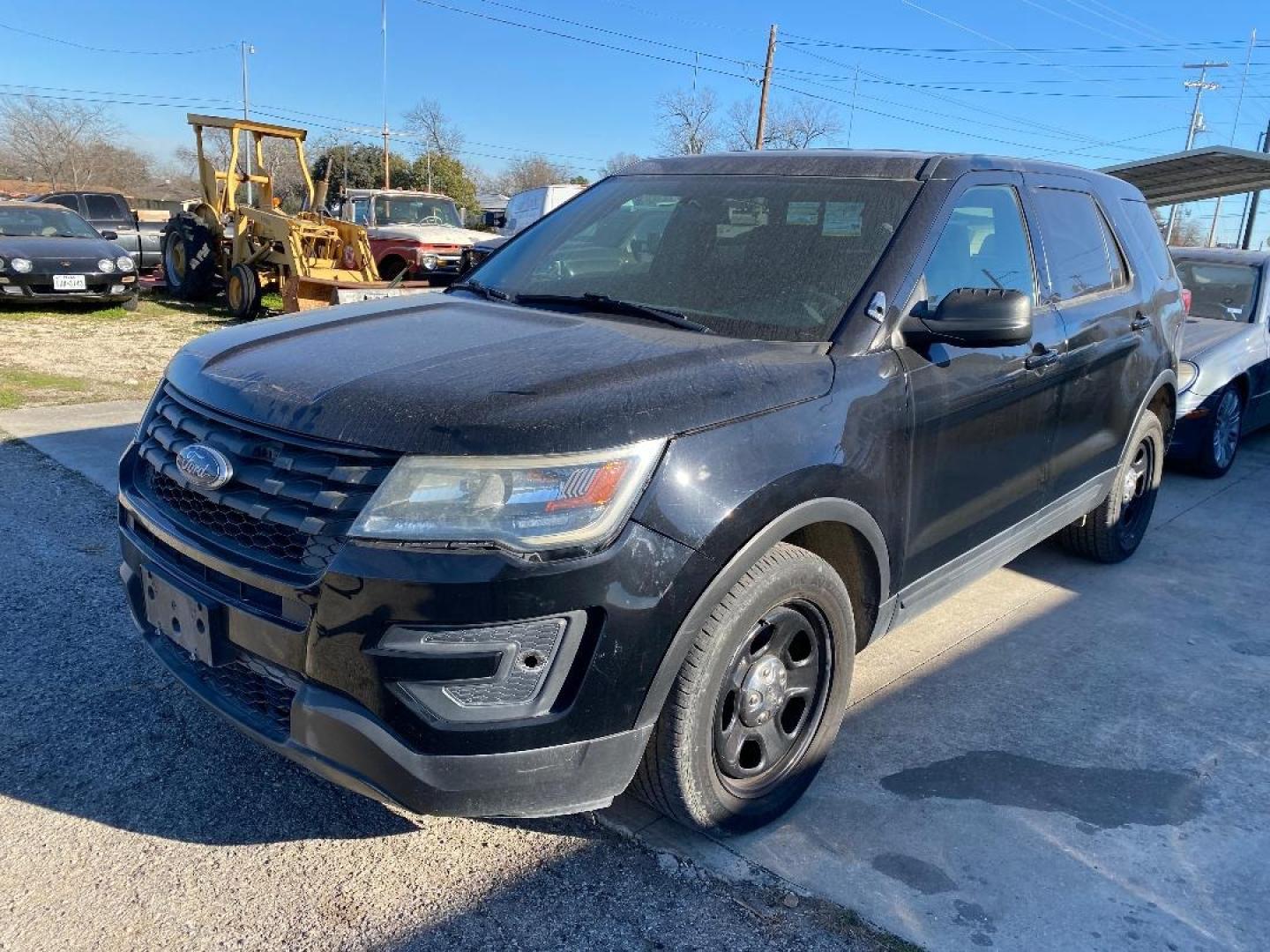 2018 Black Ford Explorer Police 4WD (1FM5K8AR2JG) with an 3.7L V6 DOHC 24V engine, 6A transmission, located at 1687 Business 35 S, New Braunfels, TX, 78130, (830) 625-7159, 29.655487, -98.051491 - Photo#0